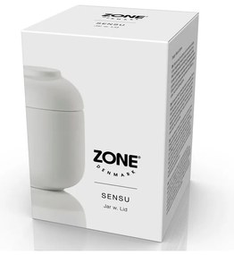 Biely kameninový kúpeľňový organizér na vatové tampóny Sensu – Zone