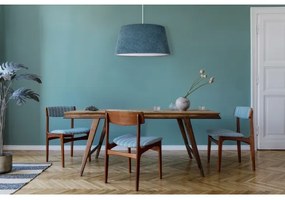 Duolla - Luster na lanku BOUCLE 1xE27/15W/230V pr. 50 cm tyrkysová