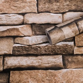 Samolepiace tapety 45 cm x 10 m IMPOL TRADE 9245kameň ukladaný hnedý  samolepiace tapety