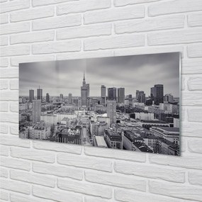 Obraz na akrylátovom skle Varšava mrakodrapy panorámu 140x70 cm
