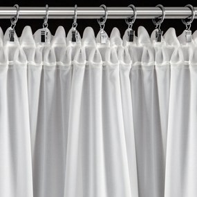 KRÁTKA ZÁCLONA NA PÁSKE EVA MINGE ROSES11 150X70 CM BIELA