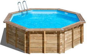 Drevený bazén s fóliou TPG: Ø 400 x 119 cm