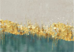 Obraz - Textúra so zlatým dekorom (70x50 cm)