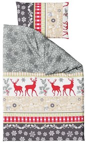 Flanelové obliečky CHRISTMAS TIME farebné Rozmer obliečky: 2 ks 70 x 90 cm | 200 x 220 cm