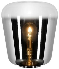 Lucide 25501/45/65 GLORIO - Stolná lampa - priemer 45 cm - 1xE27 - Dymová šedá