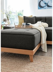 Tmavosivá rozkladacia pohovka do "U" Miuform Dazzling Daisy, pravý roh