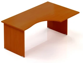 Ergonomický stôl Visio 160 x 100 cm, pravý, čerešňa