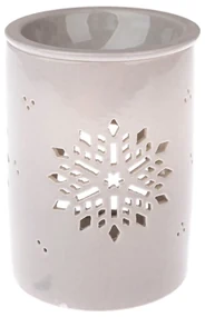 Sivá porcelánová aromalampa Dakls, výška 12,2 cm