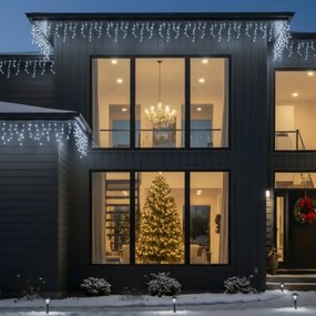 Brilagi - LED Vonkajší vianočný reťazec 200xLED/8 funkcií 13m IP44 studené biele