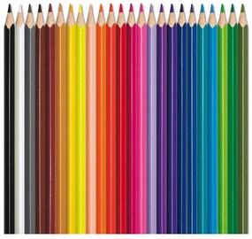 Akvarelové pastelky Maped - 24 farieb + štetec