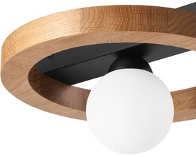 Bodové svietidlo OTIS 1xG9/5W/230V + 1xE27/15W/230V dub