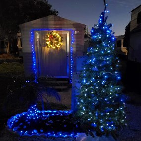 Vianočné svetielka vonkajšie FLASH modrá 500 LED