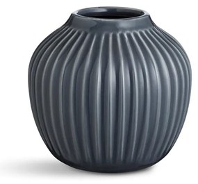 Antracitová kameninová váza Kähler Design Hammershoi, výška 12,5 cm
