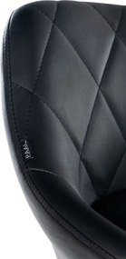 Pracovná stolička Lazio koženka - čierna
