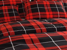 Obliečky mikroplyš ALBURY červené Rozmer obliečky: 2 ks 70 x 90 cm | 200 x 220 cm