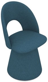 Modré čalúnené jedálenské kreslo Kalo – Makamii