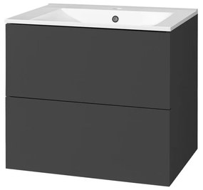 Mereo Mereo, Aira, kúpeľňová skrinka s keramickým umývadlom 61 cm, MER-CN750