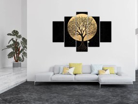 Obraz – Strom v zlatom splne I. (150x105 cm)