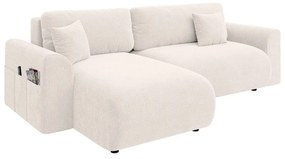 Biela rozkladacia rohová pohovka (variabilná) Lorine – Ropez