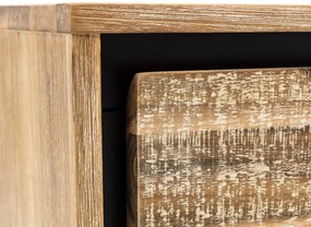furniture-nabytek.cz - Masívna sada kúpeľňového nábytku Jolo z akáciového dreva, lakovaná, hnedá
