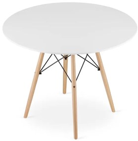 Okrúhly stôl TODI 100 cm biely