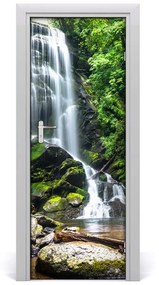 Fototapeta na dvere vodopád džungle 95x205 cm