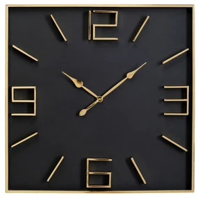 Gamble nástenné hodiny čierne 92x92 cm