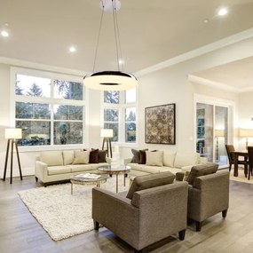 LED Luster na lanku LED/40W/230V 3000K pr. 40 cm lesklý chróm