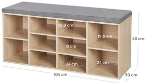 Dekorstudio Skrinka na topánky so sedadlom - LHS10NLV1