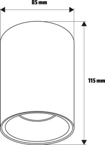 Brilagi - LED RGBW stmievateľné bodové svietidlo TRINE 1xGU10/30W/230V béžová/zlatá