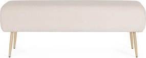 Biela polstrovaná lavica Olga – Bizzotto