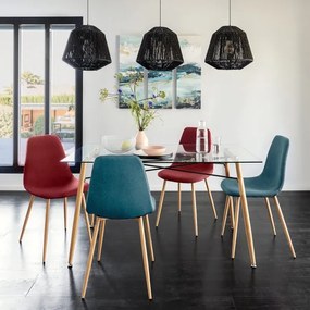 Atmosphera - Luster na lanku JILY 1xE27/40W/230V juta čierna