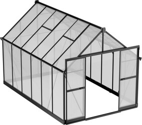 Skleník 240 x 244 x 371 cm, zosilnená konštrukcia, polykarbonát 6 mm