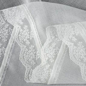 KRÁTKA ZÁCLONA NA PÁSKE SUZAN 350X150 CM BIELA