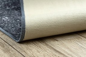 Protišmykový koberec WOOD drevo, dosky - sivý