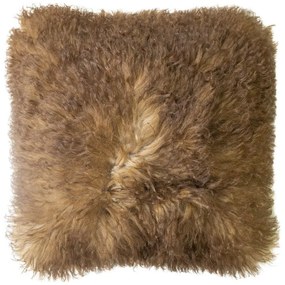 Velký polštář ovčí vlna hnědá 50x50cm (ovis aries) - 50*50*10cm