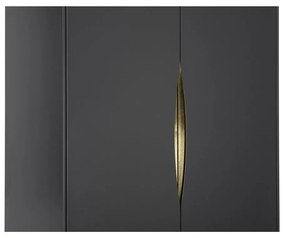 Sivá šatníková skriňa Woodman Kobe