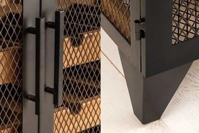 Dizajnová vitrína na víno Winebar 127 cm jedľa