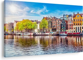 Obraz - Tancujúce domy, Amsterdam (90x60 cm)