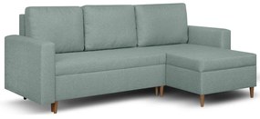 Rozkládací rohová sedací souprava KENO Mentolová