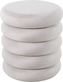 SI Calvi Velvet taburetka svetlo béžová