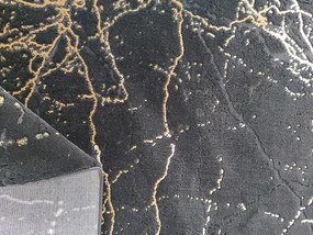 Koberec Elite 4355 Black Gold – čierny vzorovaný obdĺžnik Rozmer: 140x190 cm