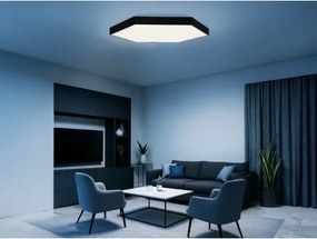 LED Stropné svietidlo LED/240W/230V 3000/4000/6500K pr. 120 cm čierna