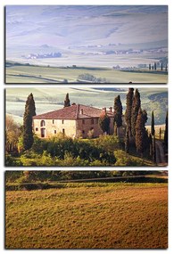 Obraz na plátne - Talianská venkovská krajina - obdĺžnik 7156B (90x60 cm  )