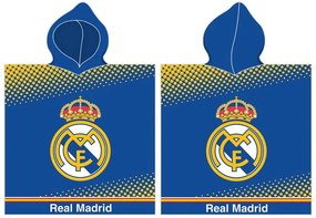 Carbotex Detské pončo 55x110 cm - Real Madrid Fly Better