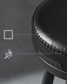 Sada 2 ks barových židlí Vasagle Ekho Lerry černá