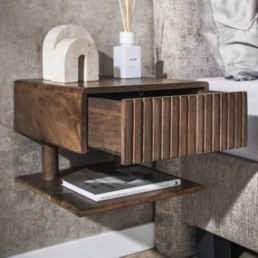 Nočný stolík 30-12 Carve Drevo Acacia  - Komfort-nábytok