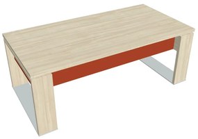 Stôl Verno+ S 200 x 100 cm, agát / oranžová