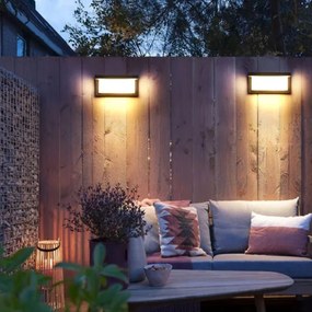 LED Vonkajšie nástenné svietidlo NEELY 1xE27/9W/230V 3000K IP54 antracit