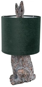 Brown & Green RABBIT Easter svietidlo